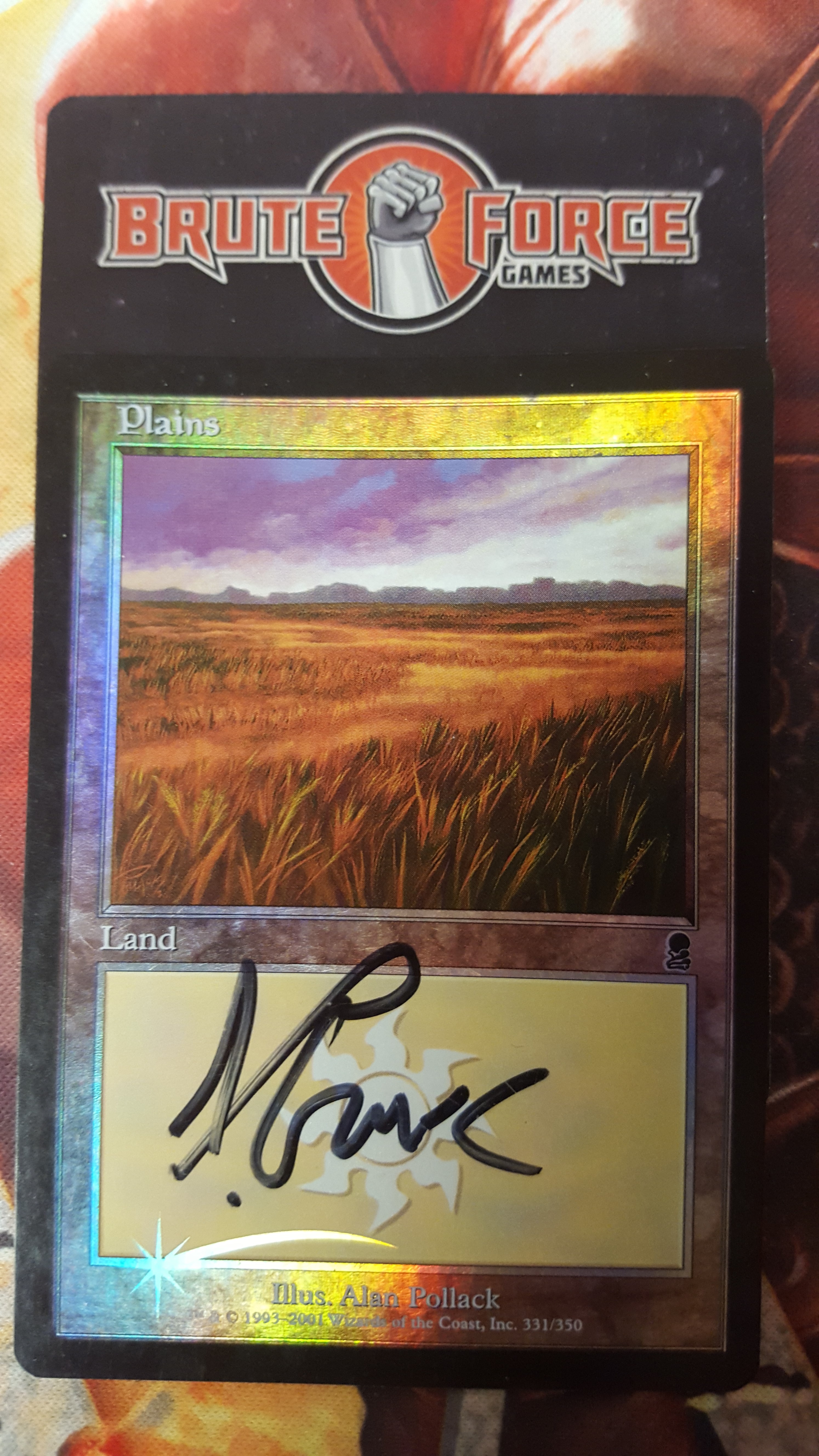 Plains #331 - FOIL SIGNED -