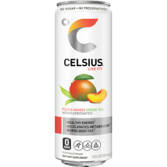 Celsius Live Fit-Fizz Peach Mango + Green Tea