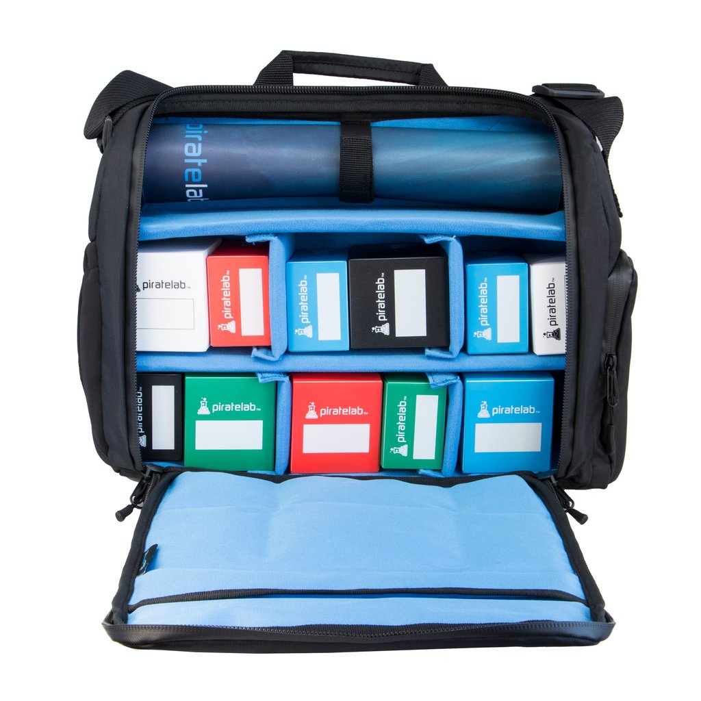 Card Carrying Messenger Bag - Black - Pirate Lab
