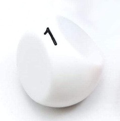 Foam Brain Games - White 3 Sided Die - D3