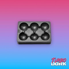 Turbo Dork: Non-Stick Silicone Dry Palette: Small Black