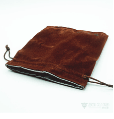 Velvet Dice Bag - Medium Brown