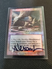 Bloodstained Mire FOIL - Signed by Artist - Onslaught Played MTG