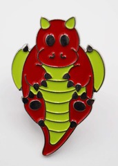 Foam Brain Games - Critter Pins: Red Baby Dragon