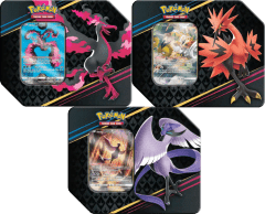 Pokemon TCG Crown Zenith Galarian Articuno, Galarian Zapdos, Galarian Moltres Tin
