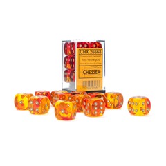 Chessex 12ct d6 16mm - Gemini: Red Yellow/Gold CHX26668