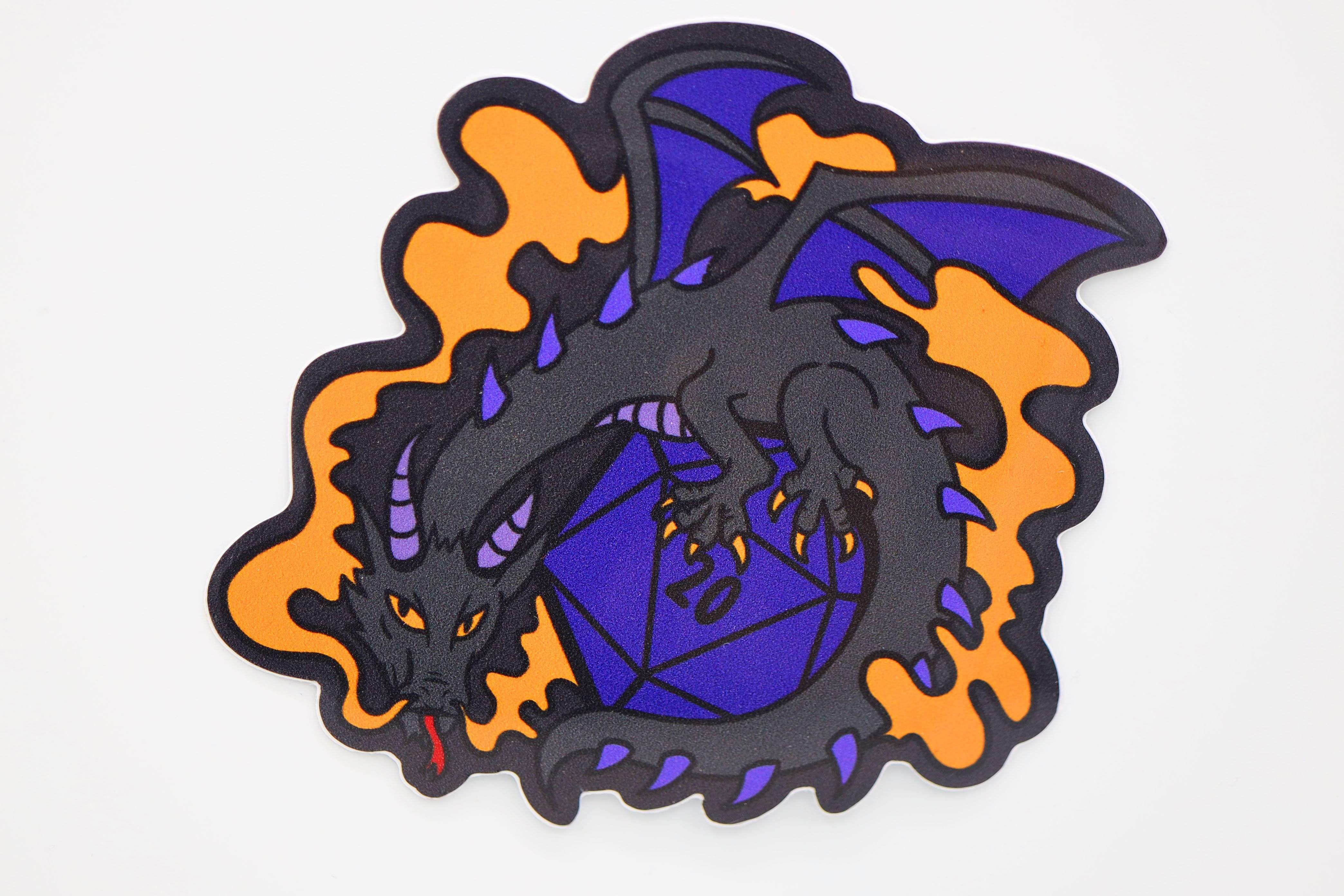 Foam Brain Games - Dice Dragon Sticker: Smoke