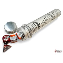 7CT Lab Dice (Series 8): Gemini Red-Steel W/ White CHX30066
