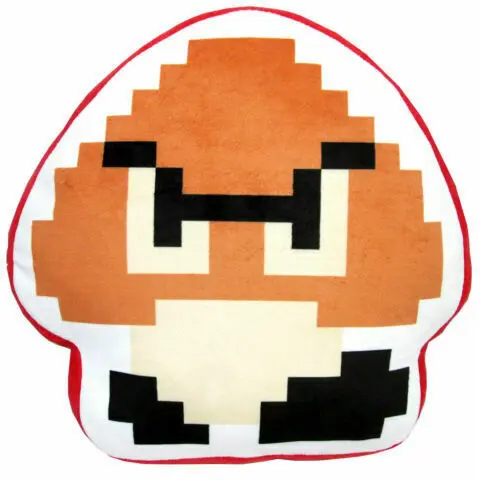 8-BIT GOOMBA OFFICIAL SUPER MARIO CUSHION PLUSH