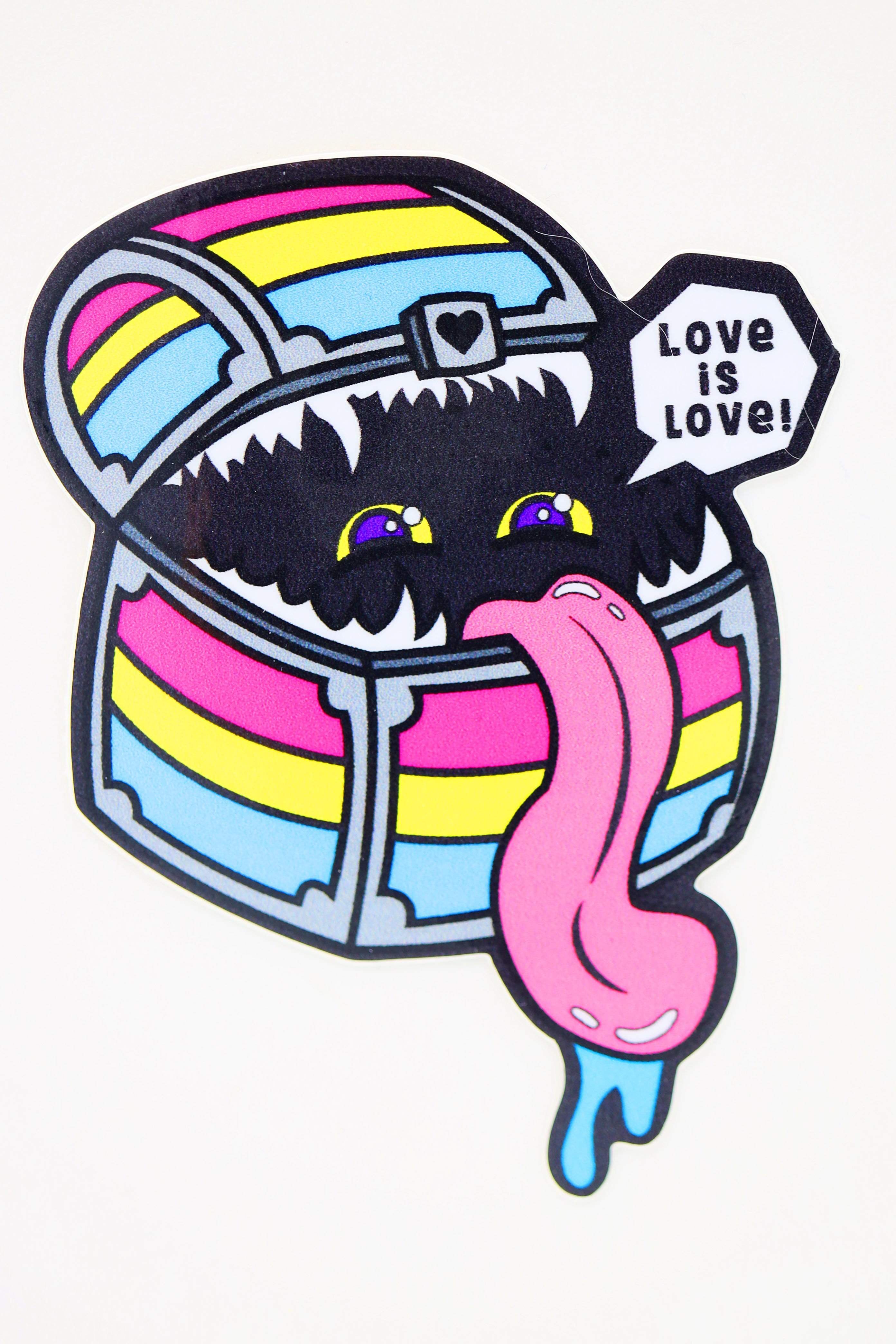 Foam Brain Games - Pride Mimic Sticker: Pansexual