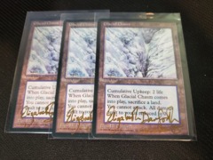Glacial Chasm - Signed by Artist - Ice Age NM MTG