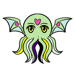 Foam Brain Games - Pridethulhu: Nonbinary pin