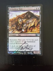 Relentless Rats - FOIL SIGNED (black pen) -