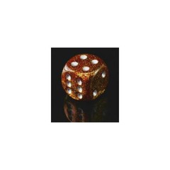 Glitter Gold and Silver 12ct 16mm D6 Dice Block - CHX27703