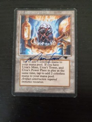 Urza's Power Plant (Rock in pot) - SIGNED (blue pen)