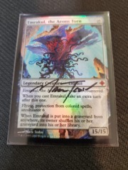 Emrakul, the Aeons Torn - Signed by Artist - Rise of the Eldrazi Slight Play MTG