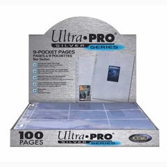 Ultra Pro Pages - 9 pocket silver sealed box of 100