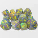 12ct D6 dice 16mm Festive Dice Rio/Yellow CHX27649