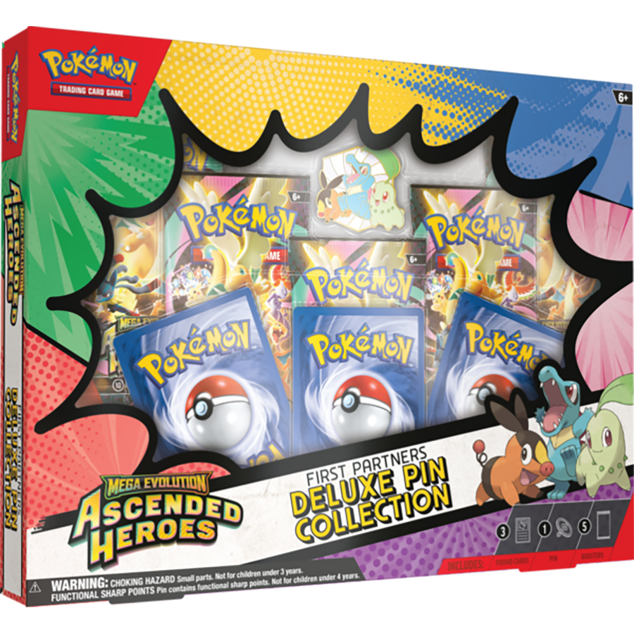 Pokemon TCG: Mega Evolution: Ascended Heroes - First Partners Deluxe Pin  Collection - Pokemon Sealed Products  Pokemon Tins & Box Sets - Brute  Force Games