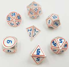 Foam Brain Games - Digital Platinum Red with Blue RPG Set