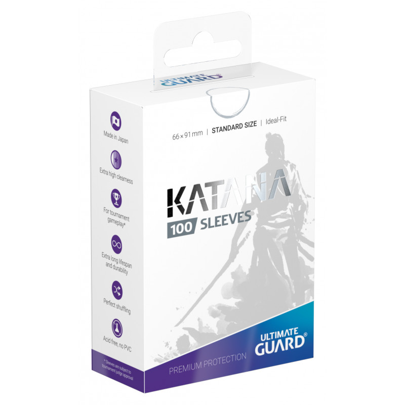 Katana Sleeves Standard Size 100 Count - White