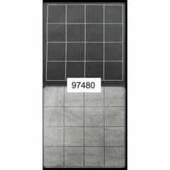 Megamat Reversible (1-inch) - Black/Grey Squares (34.5 inches x 48 inches)