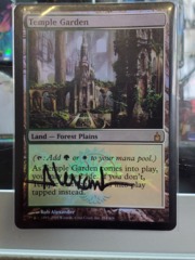 Temple Garden - Signed Foil - Ravnica NM