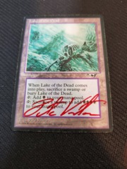 Lake of the Dead - Signed by Artist - Alliances Heavy Play MTG