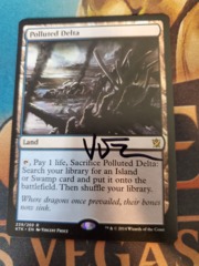 Polluted Delta (Signed by artist in black) - Khans of Tarkir Near Mint