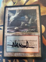 Bloodstained Mire (Signed by Artist in black) - Onslaught Slight Play