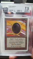 Mox Jet Unlimited - BGS 7.5 (9, 8.5, 8.5, 6.5) MTG Magic