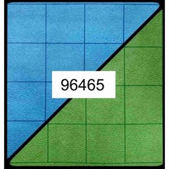 Battlemat Reversible (1-inch): Blue-Green Square (23.5 inches x 26 inches)