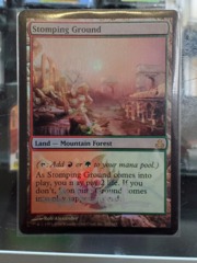 Stomping Ground - Signed (silver) Foil - Guildpact NM