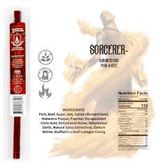 Mythical Meats: Dungeons & Dragons Snack Sticks - Sorcerer Sorcerer Sustenance (Habanero BBQ)
