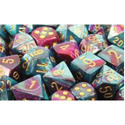 12ct D6 dice 16mm Gemini Dice Purple/Teal CHX26649
