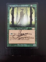 Nemata, Grove Guardian - SIGNED John Avon Artist Proof (black pen) -