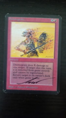 Disintegrate - Alpha - Signed (black ink) SP