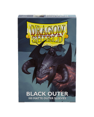 Dragon Shield Sleeves - Outer Sleeves - Matte Black 100 count