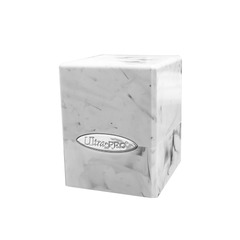 Ultra Pro Deck Box: Marble Satin Tower - White and Black