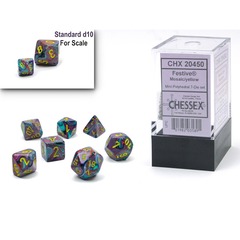 7ct Mini-Polyhedral Set: Festive Mosaic/Yellow CHX20450