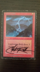 Lightning Bolt - Beta - Signed by Chris Rush - HP