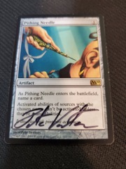Pithing Needle - Signed by Artist - Magic 2010 Slight Play MTG