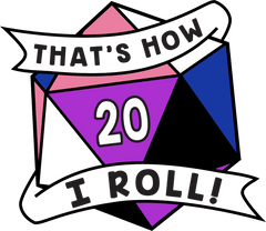 Foam Brain Games - That's How I Roll Pride Pin - Genderfluid