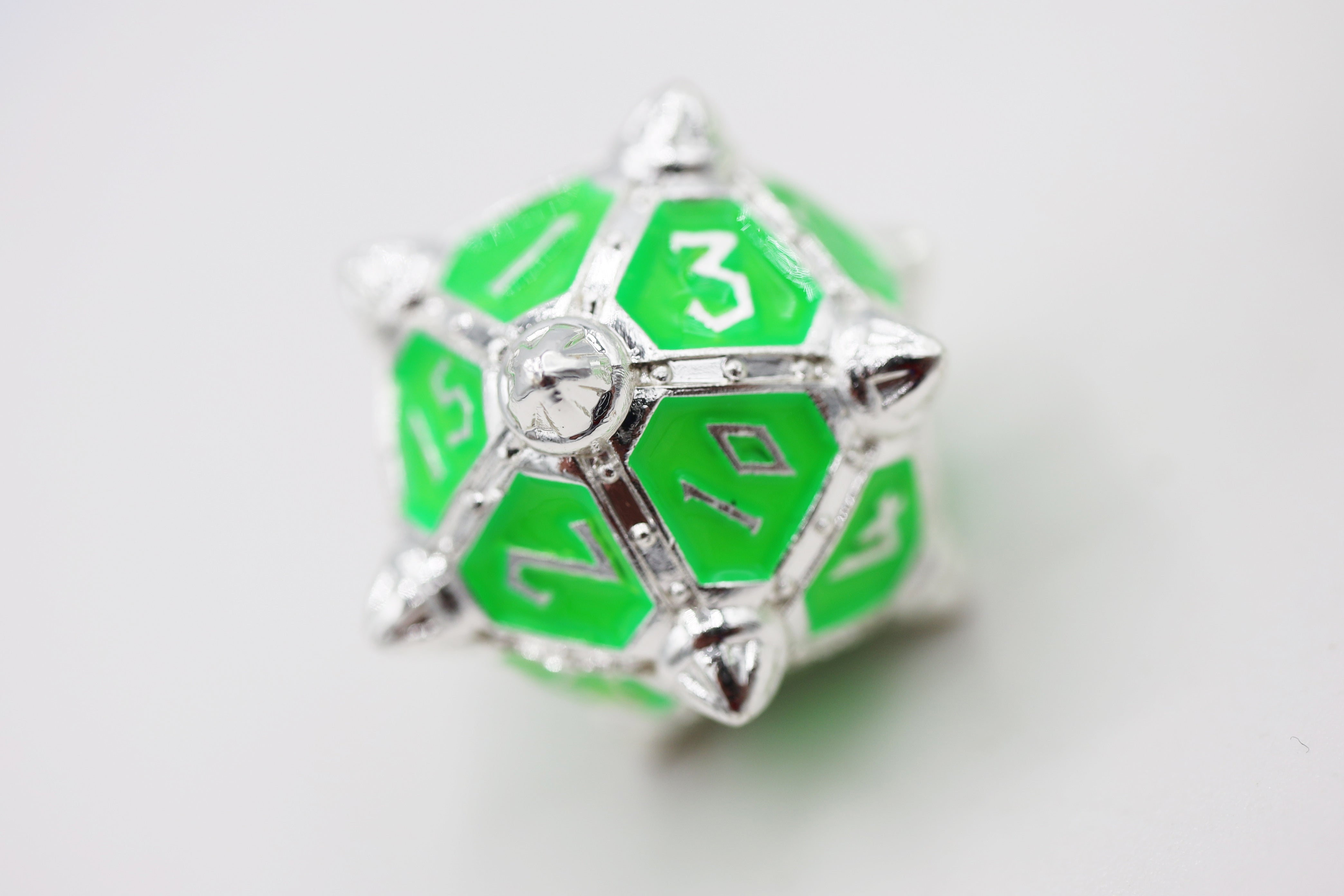 Foam Brain Games - Dice 51: Neon Diamonds CCG Metal Dice Set