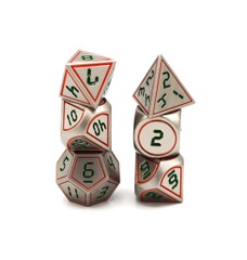 Foam Brain Games - Digital Silver Red with Green RPG Set
