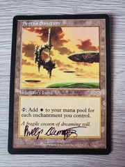 Serra's Sanctum - Signed by random person - Urza's Saga