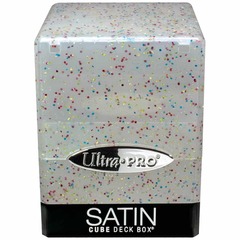 Ultra Pro Deck Box: Glitter Clear Satin Cube