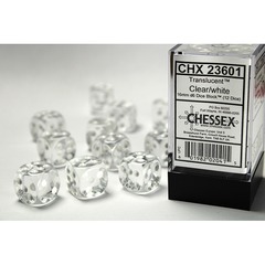 D6 16mm Trans Clear/White CHX23601
