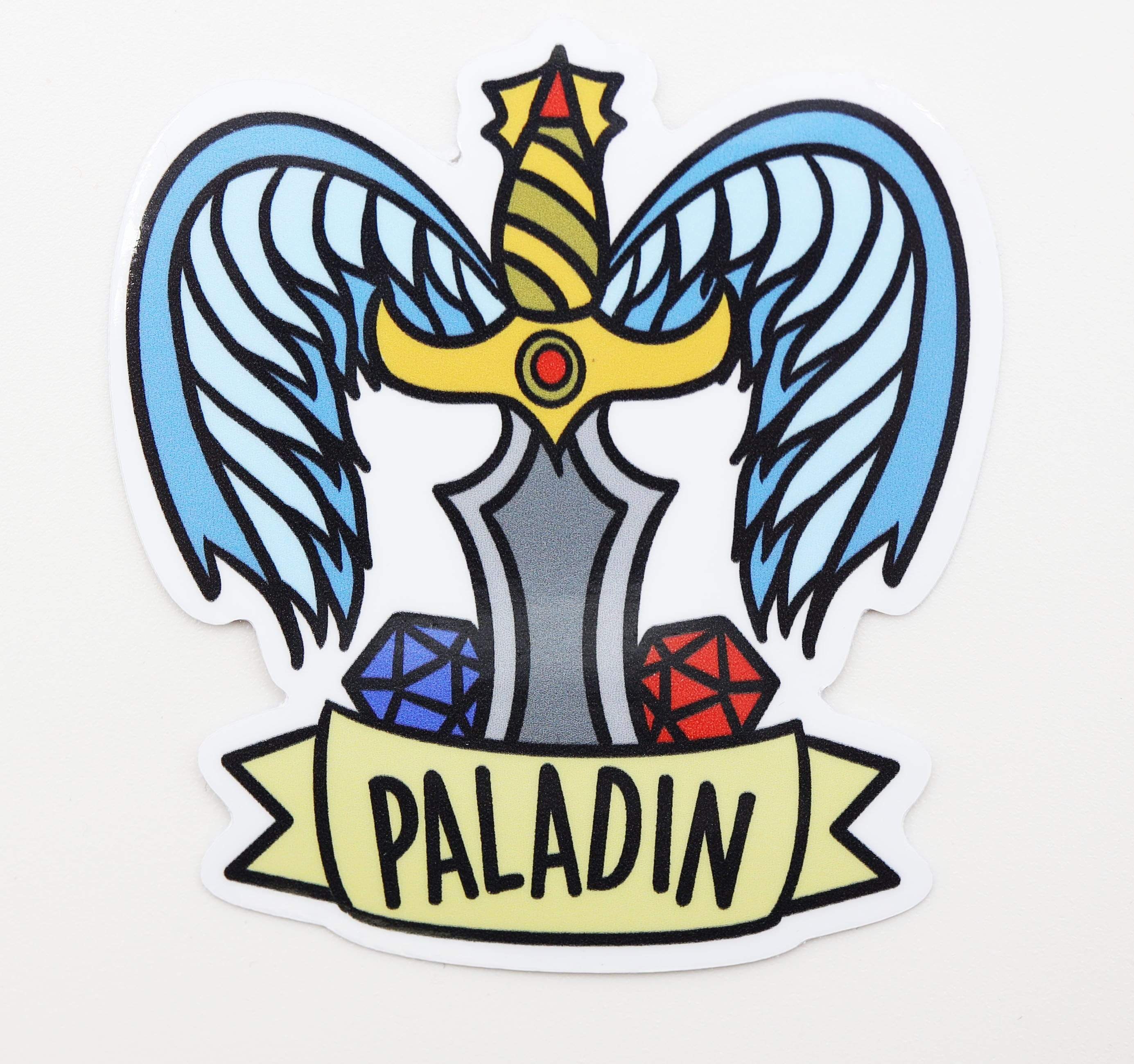 Foam Brain Games - Banner Class Sticker: Paladin