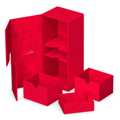 Ultimate Guard: Twin Flip'n'Tray Deck Case 266+ - Monocolor Red (BL)